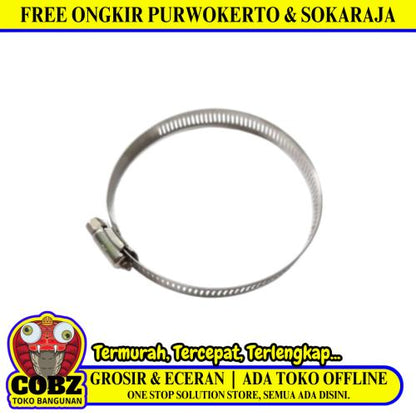 4 IN / TM Klem Selang Air Gas LPG Regulator Hose Clamp Stainless