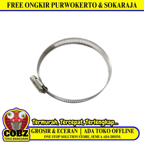 4 IN / TM Klem Selang Air Gas LPG Regulator Hose Clamp Stainless