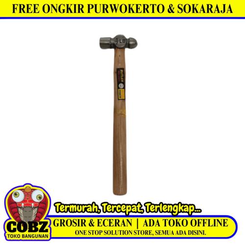 8 OZ / BUTLER Palu Martil Konde Ballpoint Hammer Gagang Kayu