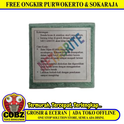 50 GR / METABRITE Batu Metal Polished Poles Pengkilap Pembersih Logam Kusam