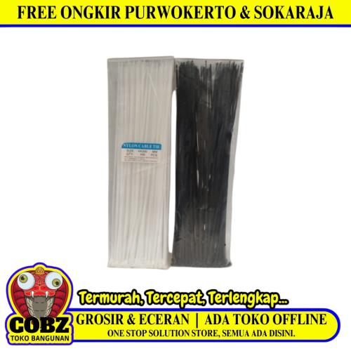 2.5 MM x 300 MM / POPEYE Kabel Cable Ties Tali Ripet 30 CM Hitam Pack