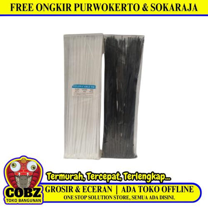 2.5 MM x 300 MM / POPEYE Kabel Cable Ties Tali Ripet 30 CM Hitam Pack