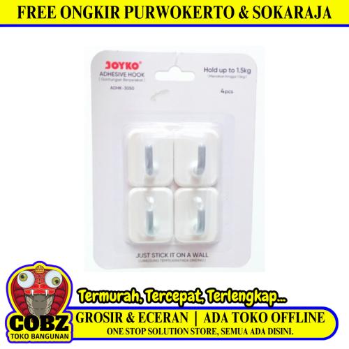 JOYKO ADHK-3050 Kapstok Cantel Gantungan Baju Dinding Mini PVC Set