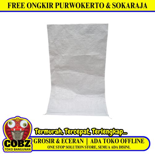 50 CM x 79 CM / TM  TM Karung Kandi Plastik PVC Putih Kapasitas 35 KG