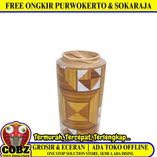 120 CM x 15 M / NANYA CKS 001 31A Karpet Perlak Lantai Meja Vinyl PVC Brown Roll