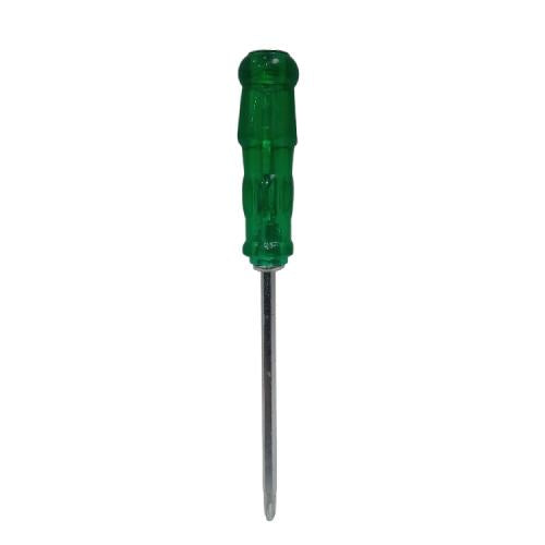 4 1/2 IN / CHROME Obeng Screwdriver Two Way Bolak Balik Plus Minus 2 In 1 Gagang Fiber