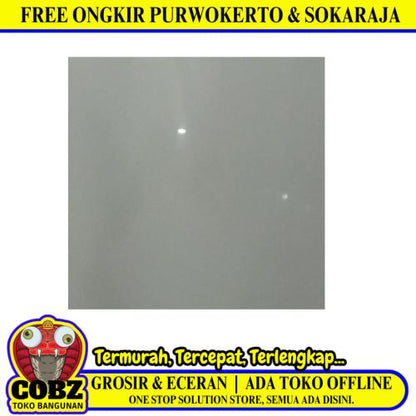 60 CM x 60 CM / VALENTINO RAMO CREMA Granit Lantai Rumah Glossy Dus