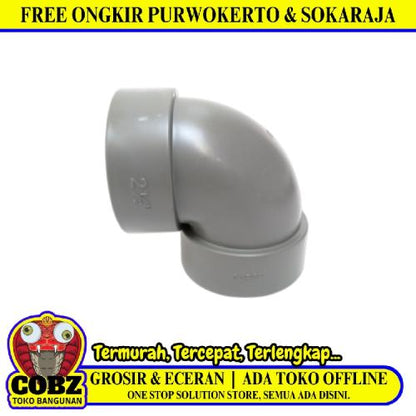 2 1/2 IN / TM D Elbow Knee Keni L Sambungan Fitting Pipa PVC