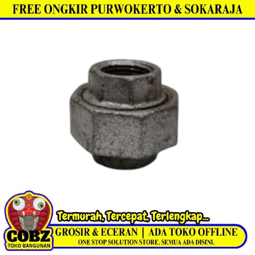 1/2 IN / G Water Mur Moor Drat Dalam Female Union Thread Besi