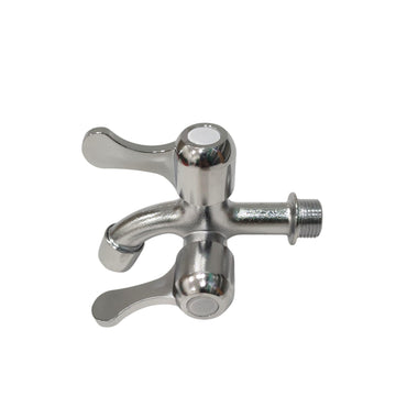 1/2 IN / COBZ Kran Air Cabang Double Shower Mesin Cuci Stainless