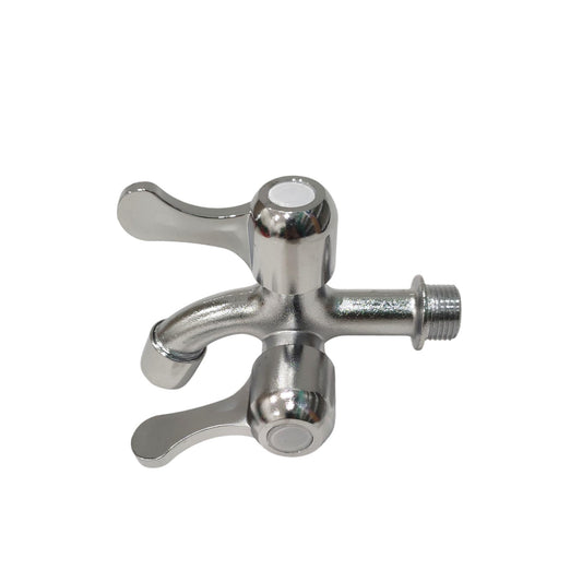 1/2 IN / COBZ Kran Air Cabang Double Shower Mesin Cuci Stainless