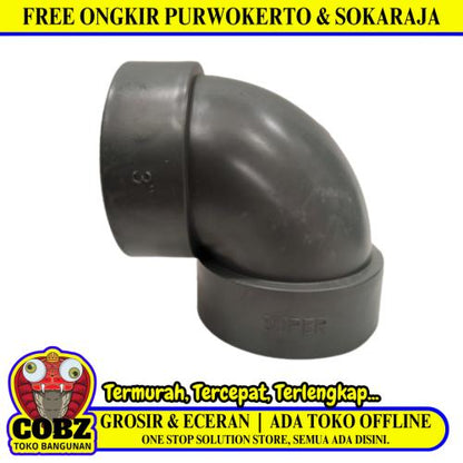 SUPER3 IN / TM D Elbow Knee Keni L Sambungan Fitting Pipa PVC