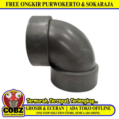 SUPER3 IN / TM D Elbow Knee Keni L Sambungan Fitting Pipa PVC