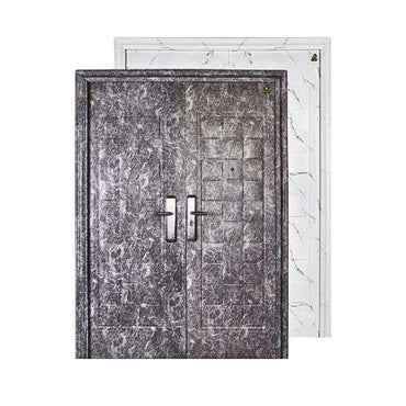 5 CM x 150 CM x 210 CM / FORTRESS MRBL FORT 150.11 DOUBLE Pintu Kamar Mandi Baja Abu Set
