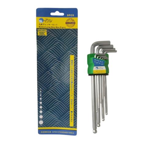1.5 MM - 10 MM / JOZU Kunci L Hexagon Ballpoint Panjang Wrench Screw 9 Pcs Set