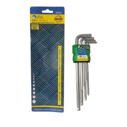 1.5 MM - 10 MM / JOZU Kunci L Hexagon Ballpoint Panjang Wrench Screw 9 Pcs Set