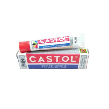 14 GR / CASTOL Lem Kuning Aibon Untuk Kayu Plastik Karet Kulit Dus