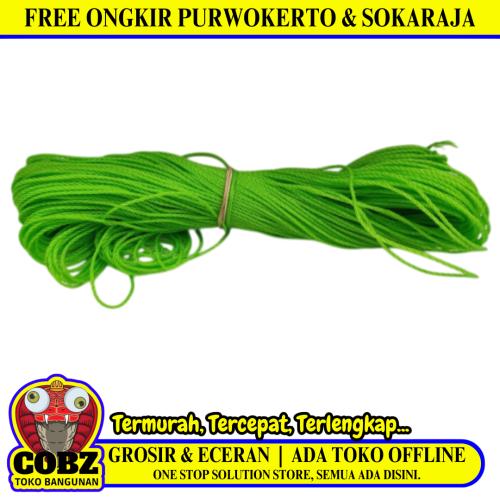 2 MM / TM Tali Tambang Ikat Nylon Plastik PVC Warna Roll