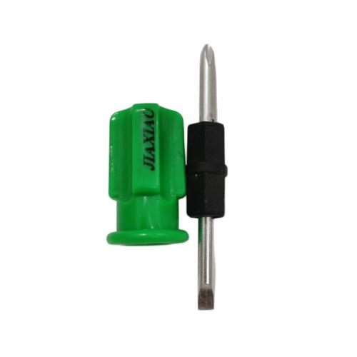 1 IN / JIAXIAO Obeng Screwdriver Two Way Bolak Balik Plus Minus Mini Gagang Fiber