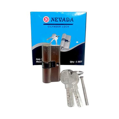 NEVADA Silinder Anak Kunci Pintu Cylinder Lock Kecil + 3 Kunci Set