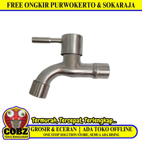 1/2 IN / COBZ CBABC05 Kran Air Tembok Taman Kamar Mandi Stainless