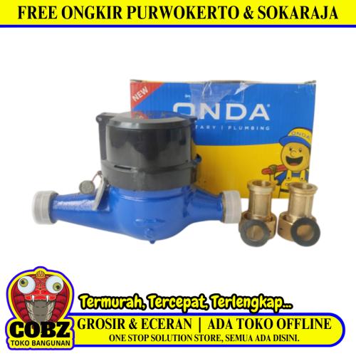 1/2 IN / ONDA 01 Meteran Air Water Flow Meter PDAM Standar Besi Set
