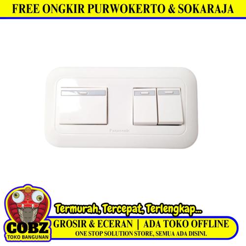 PANASONIC Saklar Triple 3 Gang Tanam IB Inbow Putih