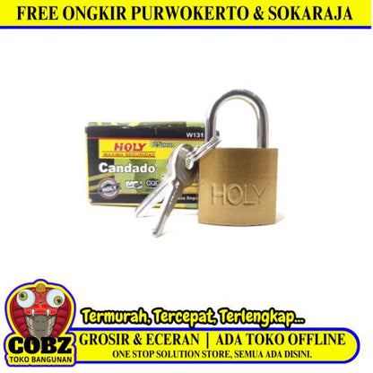 25 MM / HOLY W13120 Gembok Pintu Pagar Padlock Anti Maling Leher Pendek