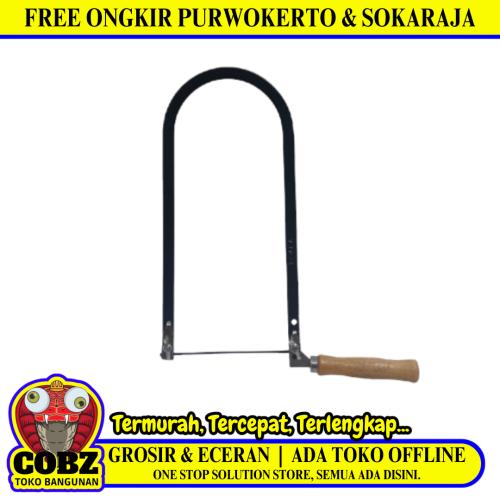 12 IN / COBZ 02 Gergaji Triplek U Gorok Potong Ukir Kayu Gagang Kayu