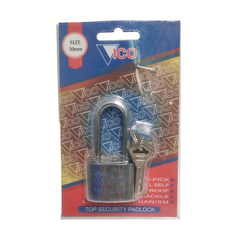 30 MM / VICO Gembok Pintu Pagar Padlock Anti Maling Leher Panjang