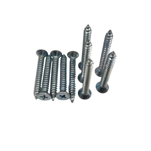 #10 X 1 1/2 IN / TM Sekrup FH Kepala Rata Plus Putih Biji