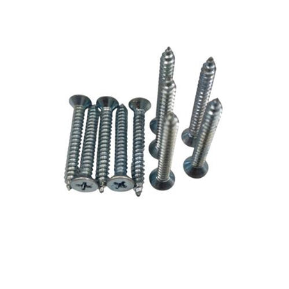 #10 X 1 1/2 IN / TM Sekrup FH Kepala Rata Plus Putih Biji