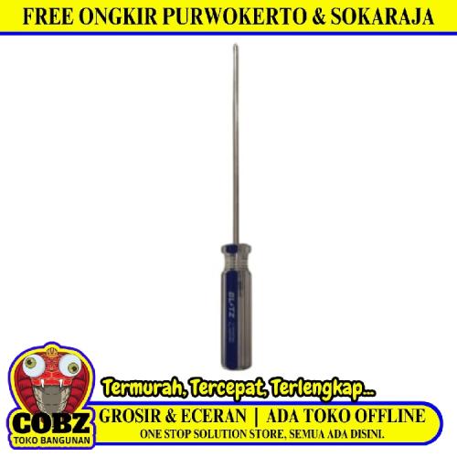 4 IN / BLITZ  Obeng Screwdriver One Way Plus Gagang Fiber