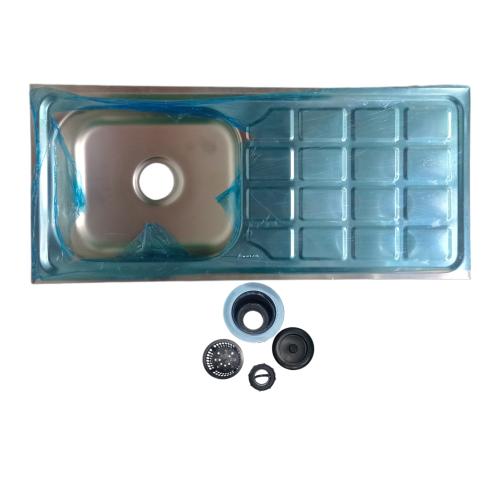 96 CM x 44 CM x 15 CM / ANDO ZA BCP Bak Cuci Piring Washbak 1 Lubang + Acc Set