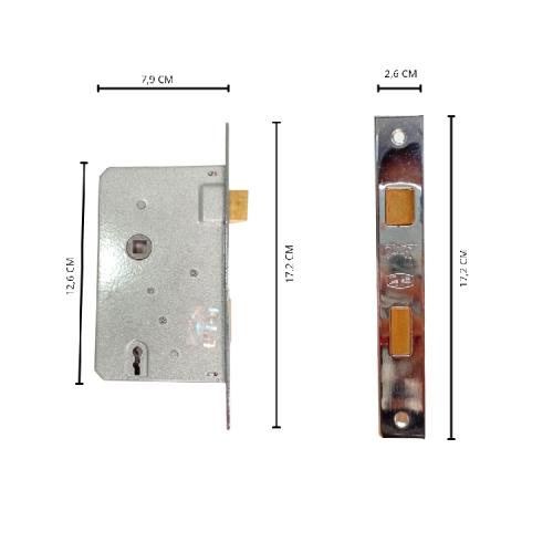 CAP KUDA MORTISE Handle Door Lock Tarikan Handle Kunci Pintu Besar Set