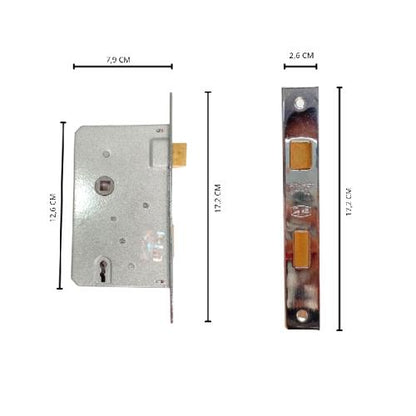 CAP KUDA MORTISE Handle Door Lock Tarikan Handle Kunci Pintu Besar Set