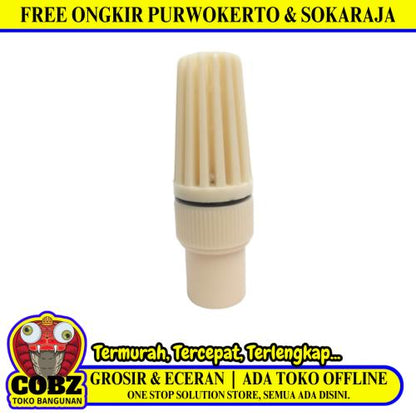 1 IN / BEST Foot Klep Valve Saringan Pipa Pompa Torrent PVC