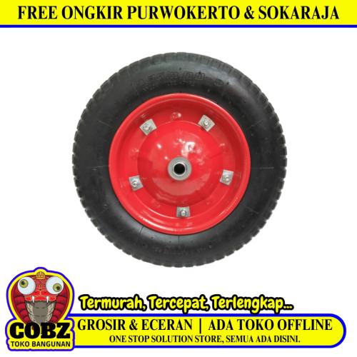 8 IN / COBZ Roda Ban Hidup Gerobak Angkong Sorong Pasir Cor Set