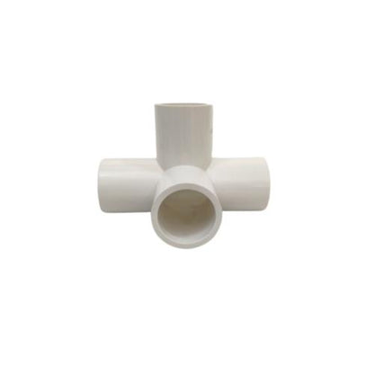 1 IN /AQUALON Tee 4 Way 90 Derajat Fitting Pipa Hidroponik PVC Pcs