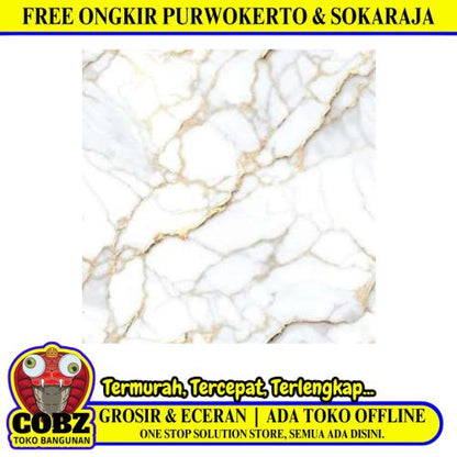 60 CM x 60 CM / REXTON JACKSON GIALLO Granit Lantai Rumah Glossy Dus