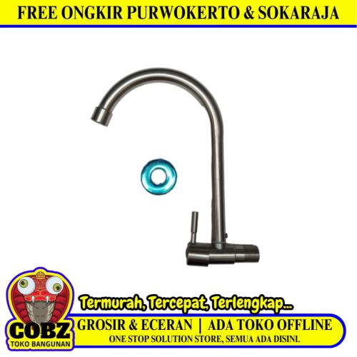 1/2 IN / COBZ CBABH03 Kran Angsa Sink Bak Cuci Piring Tembok Stainless