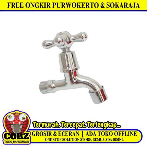 1/2 IN / WD-3 Kran Air Tembok Taman Kamar Mandi Stainless