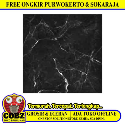 80 CM x 80 CM / SERENITY AMBROSIA NOIR Granit Lantai Rumah Glossy Dus
