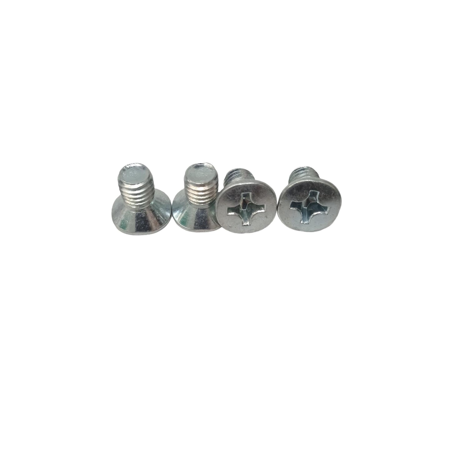 M 4 x 10 MM / TM Baut JF Kepala Rata Plus Putih Biji