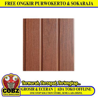 9 MM x 30 CM x 5 M / SHUNDA PLAFON PL.3077-1  Plafon Gypsum GRC U PVC Laminate Lembar