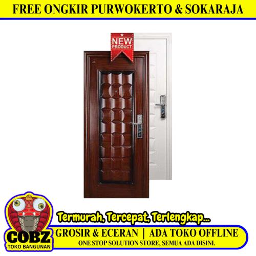 5 CM x 90 CM x 210 CM / FORTRESS FORT 90.16 SINGLE DOOR Pintu Kamar Mandi Baja White Set