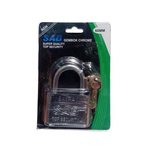 60 MM / SAB Gembok Pintu Pagar Padlock Anti Maling Leher Pendek