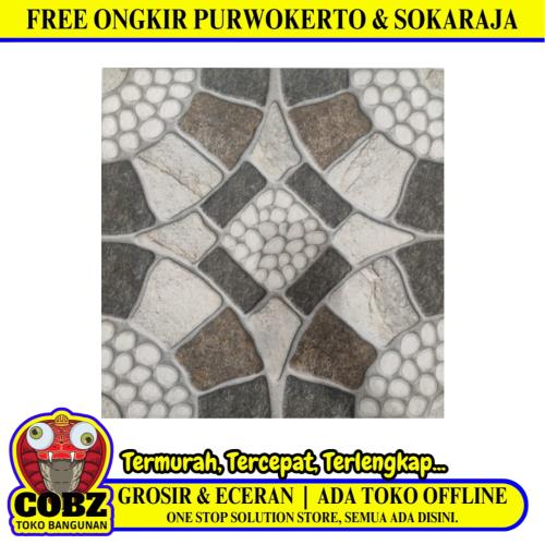 50 CM X 50 CM / UNO MINNESUTA Keramik Lantai Teras Garasi Matte Grey Dus