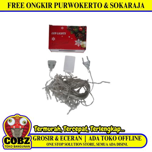 100 LED x 3 M / EMICO Lampu Tumblr Pajangan Kamar Natal Dekorasi