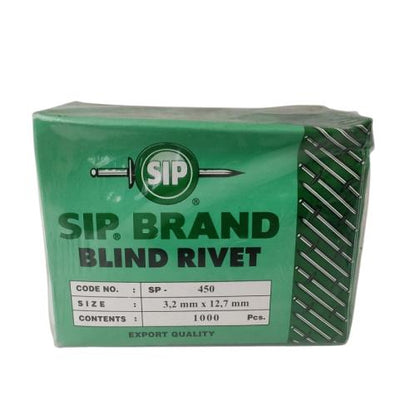 3.2 MM x 12.7 MM / SIP SP . 450 Paku Rivet Keling Tang Rivet Dus